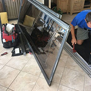 sliding glass door frame repair Fort Irwin